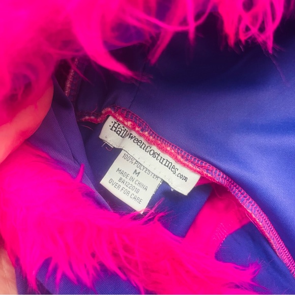 Cheshire Cat Women’s Medium Alice in Wonderland Cat Costume Pink & Purple Dress - Picture 12 of 12